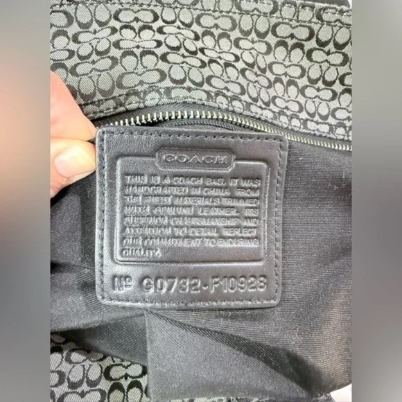 Coach SoHo Signature Micro C Black and Gray Satchel Tote - Picture 12 of 14